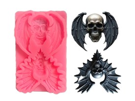 Molde silicona 2 calaveras